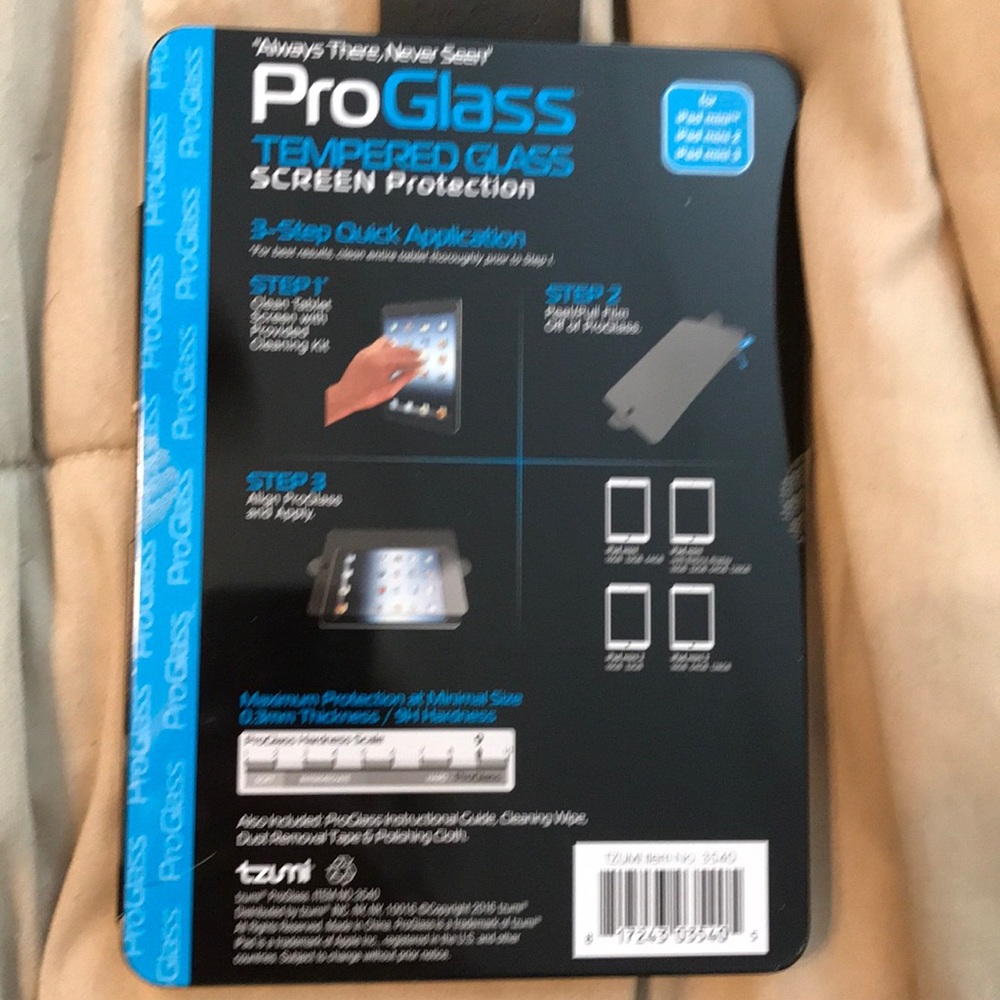 NWOT ProGlass IPad Mini Screen Protectot - Picture 3 of 4